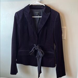 Ann Taylor Black Blazer with Tie Waist